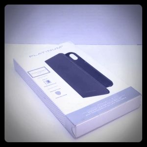 Platinum Leather Folio Case for Apple iPhone XR -